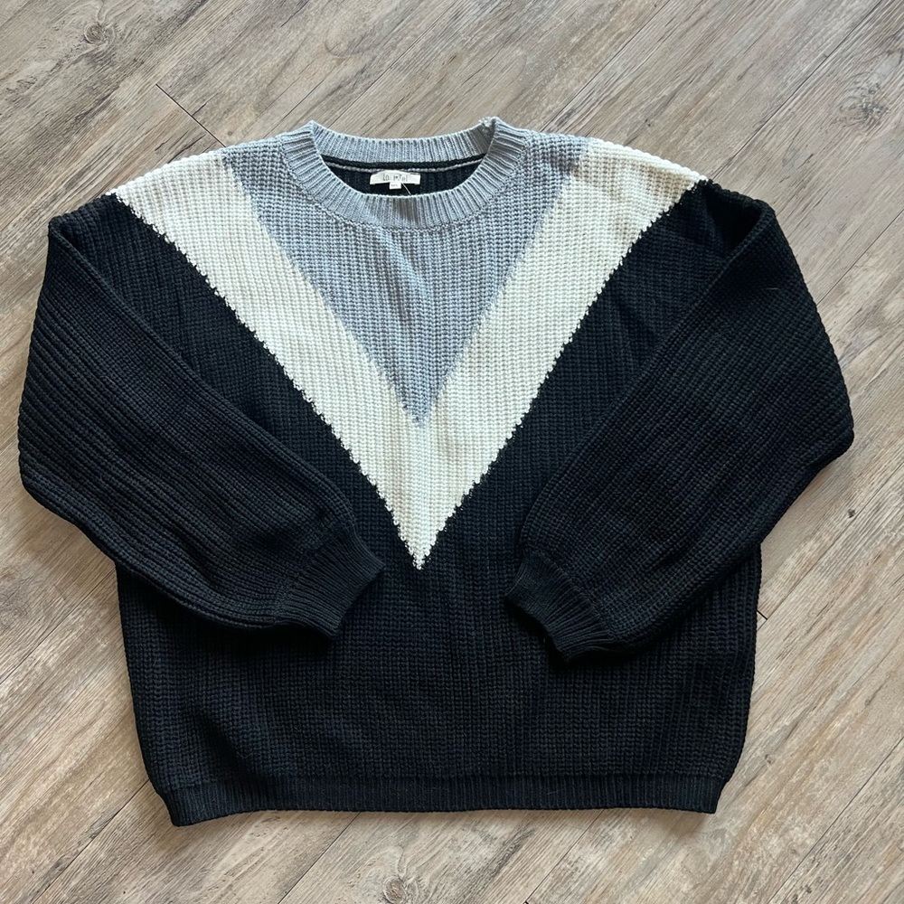 Color block sweater